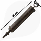 Brass Pichkari Idol, Antique Peetal/Hittale Pichkari Statue, Handcrafted Ashtadhatu Holi Decor, Pittal/Brass Collectible for Festival & Home, Brown, 2.5 Inch, 1 Piece