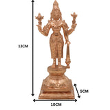Handcrafted Panchaloha Bronze Vishnu Idol – Traditional Wax Cast Vishnu Murti, Narayana Statue for Temple & Home Pooja,Gold, 5 Inch, 1 Piece