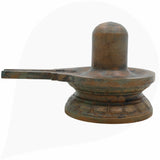 Handcrafted Bronze Panchaloha Shiva Lingam Idol | Authentic Shivling, Mahalingam, Jyotirlingam for Home & Temple Decor,Brown, 3 Inch, 1 Piece
