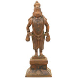 Handmade Bronze Panchaloha Vittala Idol | Vithoba Panduranga Vitthala Statue for Temple & Home Pooja,Brown, 10 Inch, 1 Piece