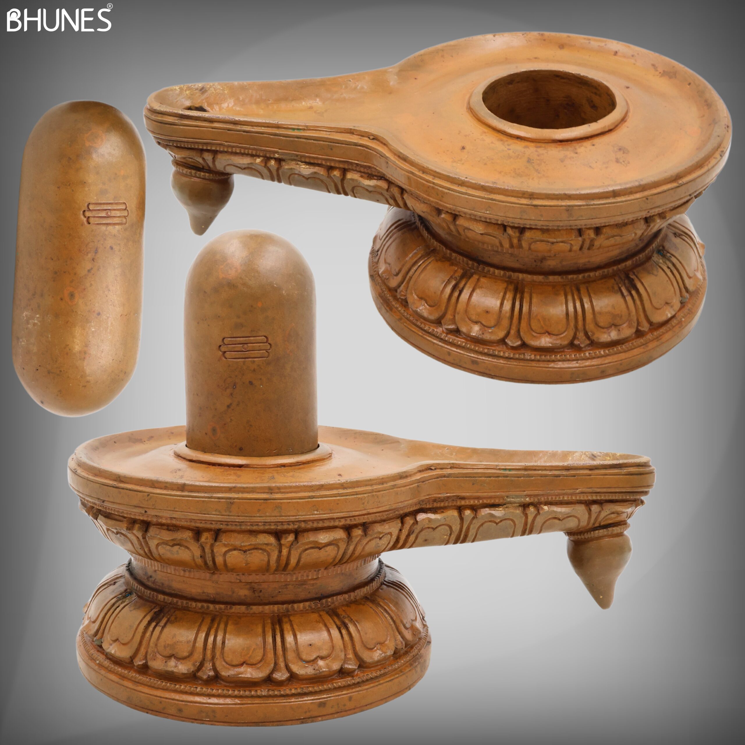 Handmade Bronze Shiva Lingam Idol