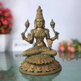 Handcrafted Panchaloha Mahalakshmi Idol | Bronze Sri Lakshmi / Kamala Devi / Narayani Statue for Pooja, Home & Temple Decor – 25cm