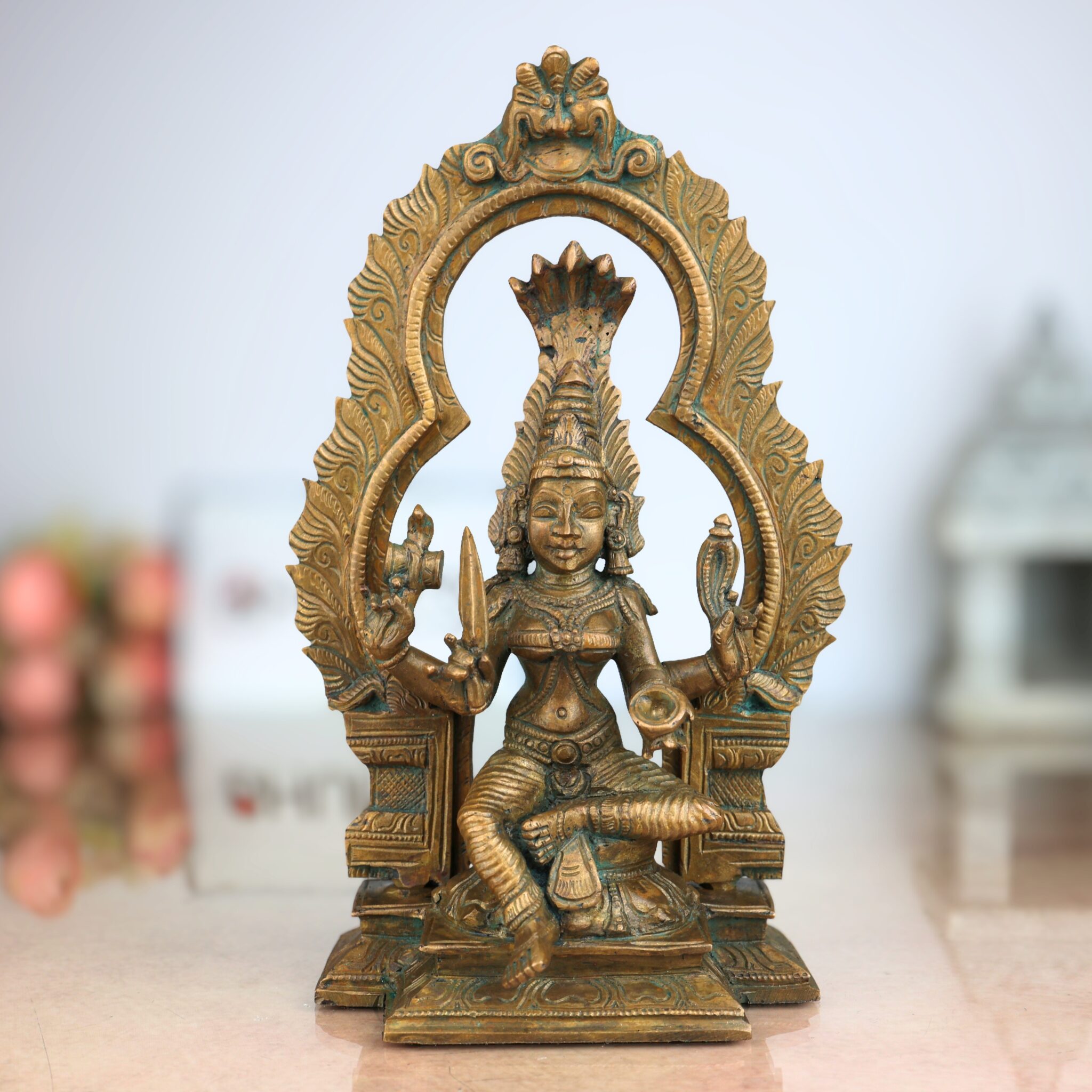 Handcrafted Bronze Mariamman Idol