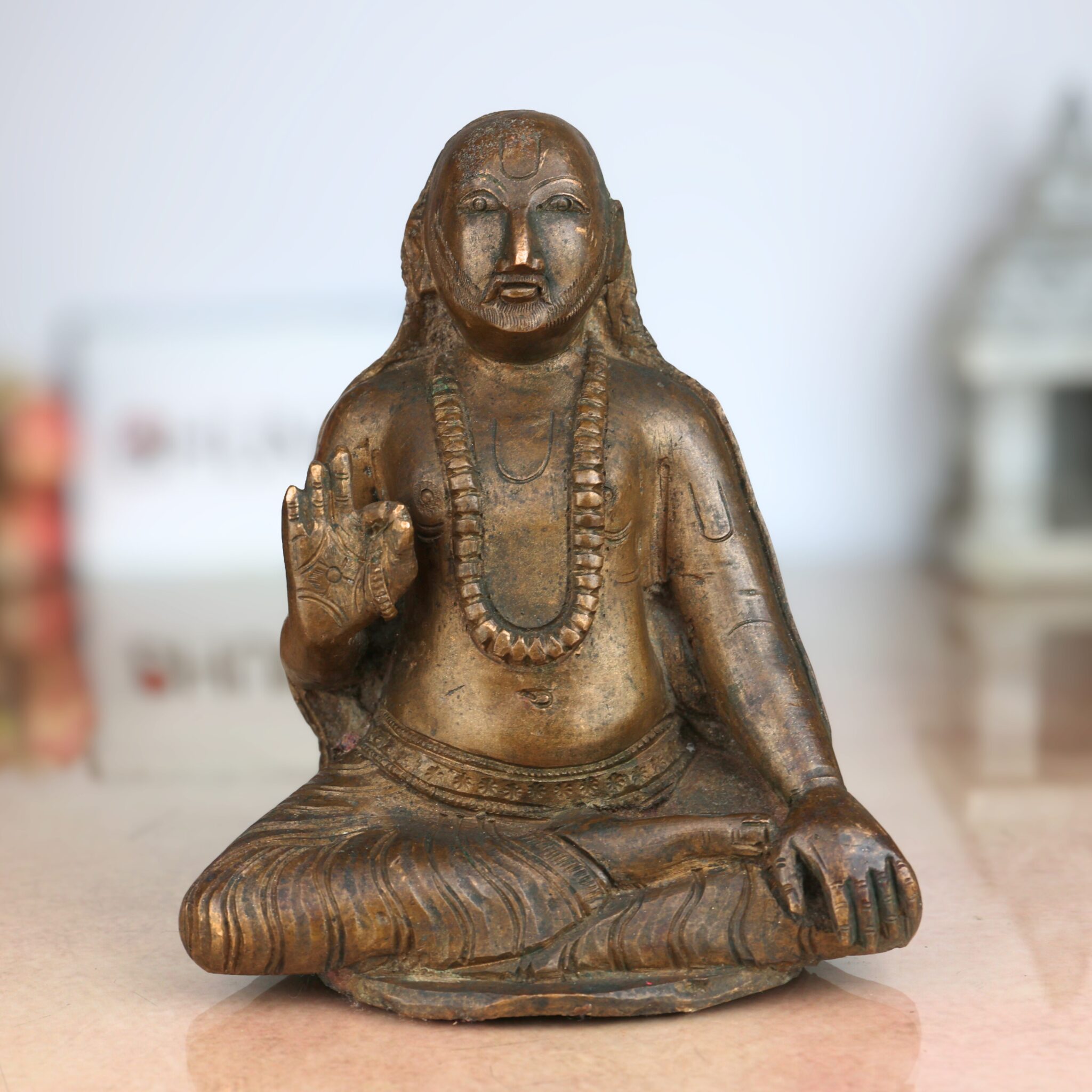 Handcrafted Bronze Panchaloha Raghavendra Swamy