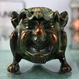 Brass Happy Man Standing Pen Holder, Vintage Brass Pen Stand, Handcrafted Office Decor