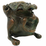 Brass Happy Man Standing Pen Holder, Vintage Brass Pen Stand, Handcrafted Office Decor, Unique Brass Pen Holder for Desk, 2.5 Inch, 1 Piece