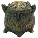 Brass Happy Man Standing Pen Holder, Vintage Brass Pen Stand, Handcrafted Office Decor, Unique Brass Pen Holder for Desk, 2.5 Inch, 1 Piece