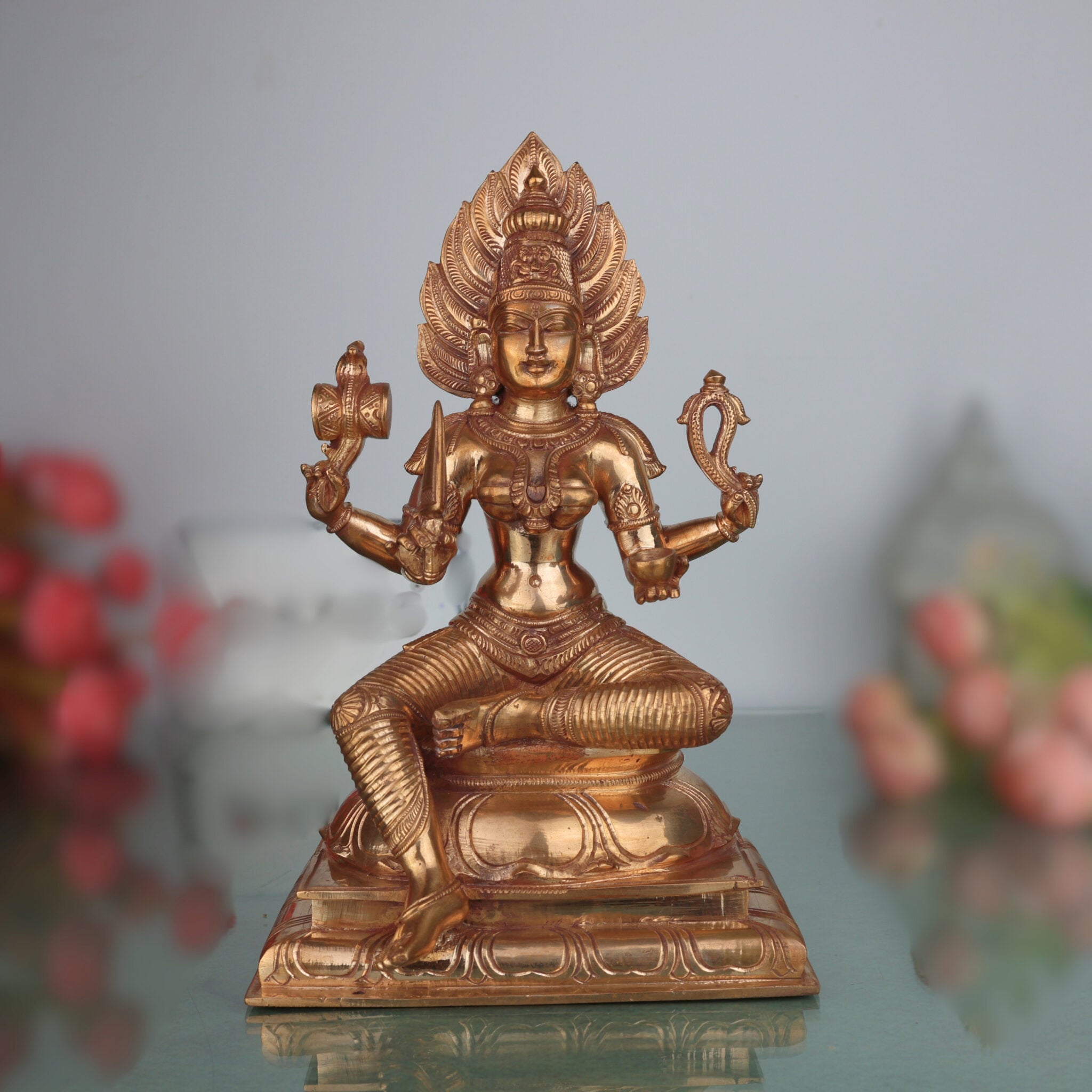 Handcrafted Bronze Mariamman Idol