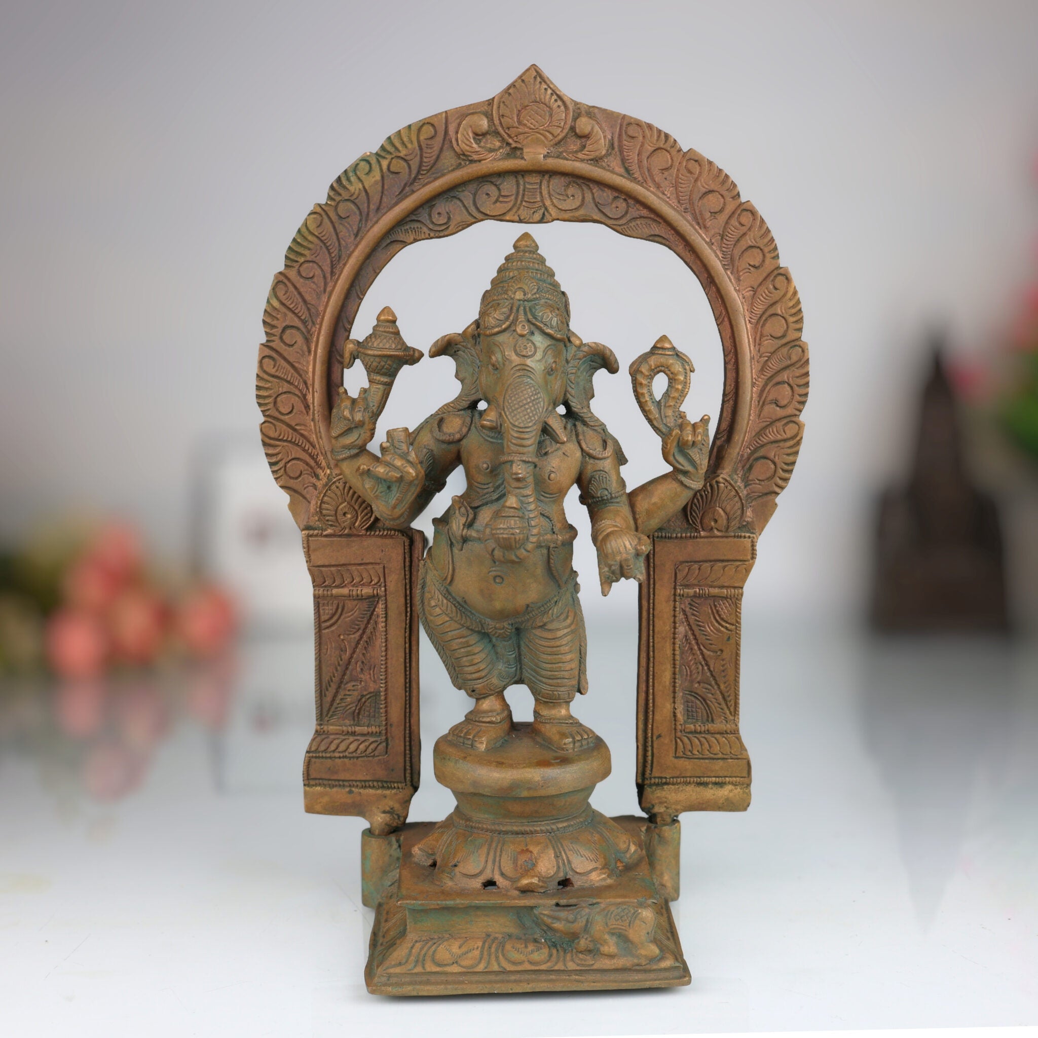 Panchaloha Handmade Bronze Ganesha Idol
