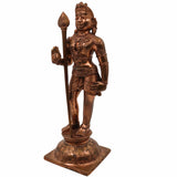 Bronze Bala Murugan Idol, Subramanya Swamy Statue, Shanmukha Vigraham, Kumara Swaminathan Sculpture, Karthikeya Panchaloha Murti, Mahasena Figurine, Gold, 9 Inch, 1 Piece