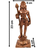 Bronze Bala Murugan Idol, Subramanya Swamy Statue, Shanmukha Vigraham, Kumara Swaminathan Sculpture, Karthikeya Panchaloha Murti, Mahasena Figurine, Gold, 9 Inch, 1 Piece