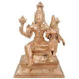 Bronze Varaha Lakshmi Idol, Panchaloha Varaha Swamy Murti, Varaha With Bhudevi Statue, Vishnu Avatar Sculpture, Home Temple Decor, Pooja Gift, Gold, 5 Inch, 1 Piece