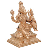 Bronze Varaha Lakshmi Idol, Panchaloha Varaha Swamy Murti, Varaha With Bhudevi Statue, Vishnu Avatar Sculpture, Home Temple Decor, Pooja Gift, Gold, 5 Inch, 1 Piece