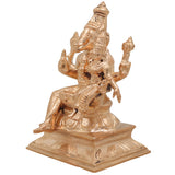Bronze Varaha Lakshmi Idol, Panchaloha Varaha Swamy Murti, Varaha With Bhudevi Statue, Vishnu Avatar Sculpture, Home Temple Decor, Pooja Gift, Gold, 5 Inch, 1 Piece