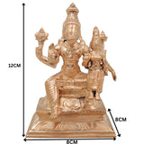 Bronze Varaha Lakshmi Idol, Panchaloha Varaha Swamy Murti, Varaha With Bhudevi Statue, Vishnu Avatar Sculpture, Home Temple Decor, Pooja Gift, Gold, 5 Inch, 1 Piece
