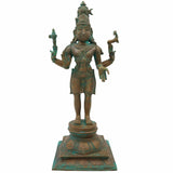 Handmade Panchaloha Bronze Shiva Idol | Mahadev Murti | Nataraja, Bholenath, Rudra Statue for Home, Temple & Spiritual Decor          Ask ChatGPT,Brown, 13 Inch, 1 Piece