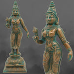 Handmade Bronze Shridevi Idol