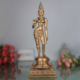 Handcrafted Bronze Panchaloha Parvathi Idol