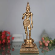 Handcrafted Bronze Panchaloha Parvathi Idol