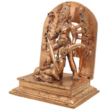 Handcrafted Bronze Mahishasura Mardini Durga Chamundeshwari Idol – Panchaloha Chola Art Goddess Shakti Devi Statue for Home Temple & Gifting,Gold, 6.5 Inch, 1 Piece