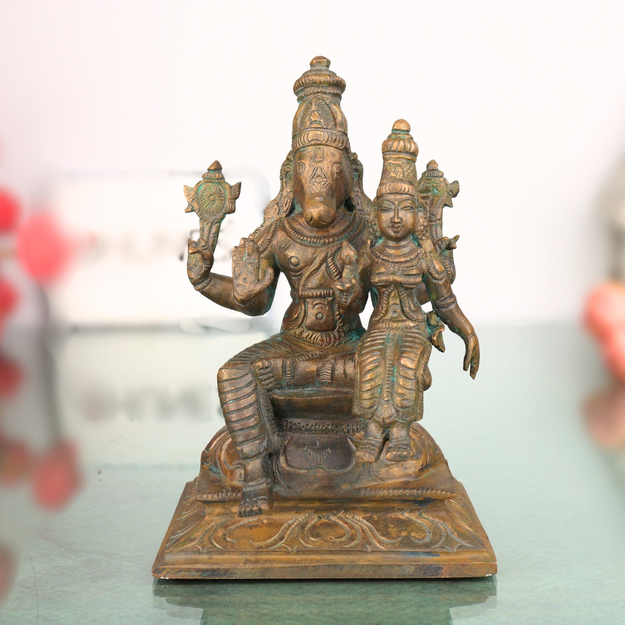 Handcrafted Bronze Varaha Lakshmi Idol