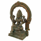 Bronze Panchaloha Mariamman Idol, Mariyamman Devi Statue, Karumariamman Vigraham, Parvati Murti, Amman Mariyamma Vigaraha, Brown, 5.5 Inch, 1 Piece