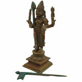 Bala Murugan Idol | Panchaloha Bronze Murti | Skanda Statue | Subramanya Velan Handcrafted South India Art, Brown, 6 Inch, 1 Piece