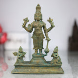 Bronze Vishnu Idol with Garud Dev