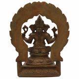 Bhunes Handmade Panchaloha Ganesha Idol, Bronze Ganpati Statue for Pooja, Panchadhatu Ganesh Murti, Spiritual Home Decor, Hindu God Figurine, 9.5 Inch, 1 Piece