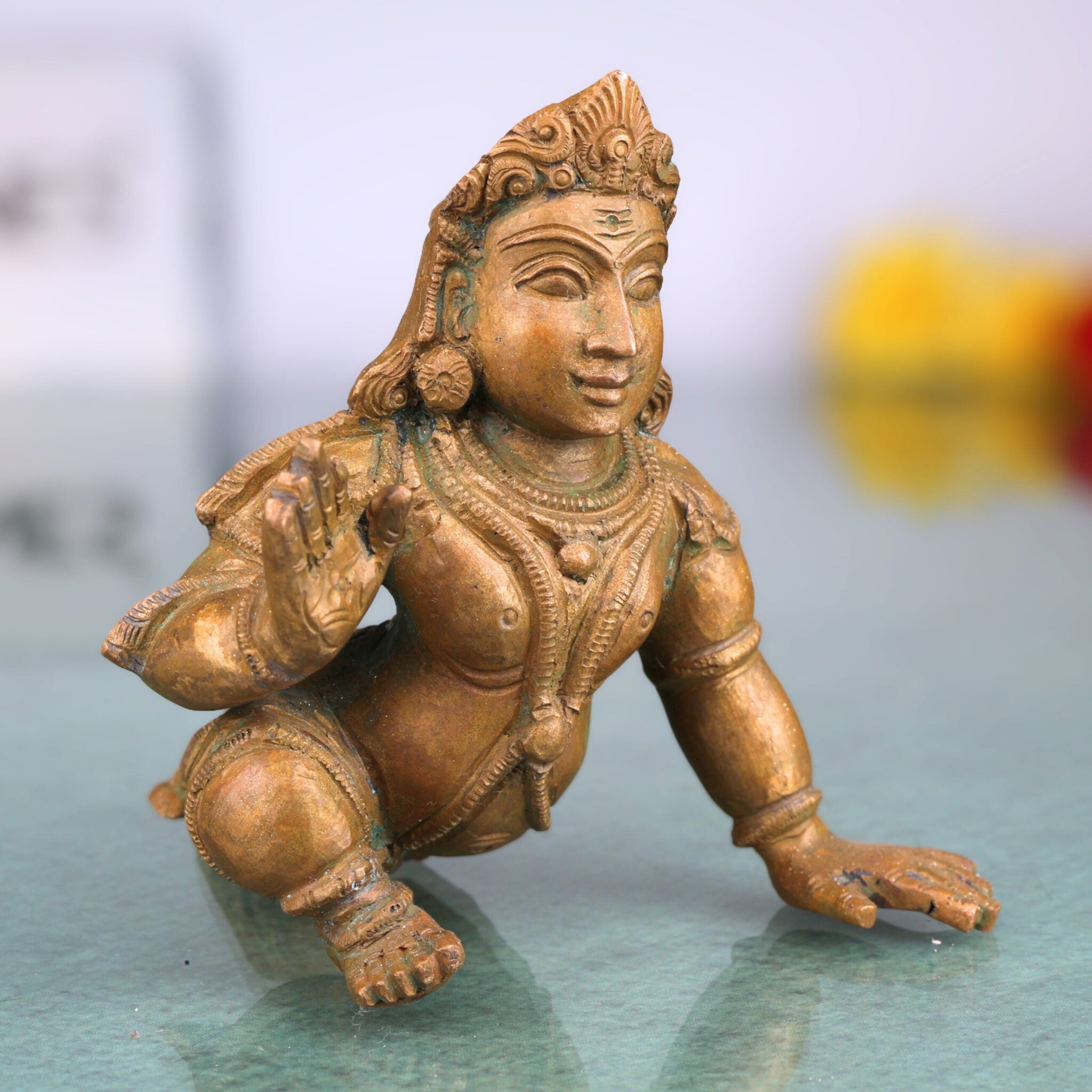 Bronze Bala Murugan Idol, Panchaloha Swaminatha Silai, Handmade Karthikeya, Subramanya, Kumara, Shanmukha, Mahasena, Subrahmanya Murti 