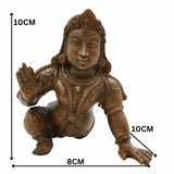 Bhunes Bronze Bala Murugan Idol, Panchaloha Swaminatha Silai, Handmade Karthikeya, Subramanya, Kumara, Shanmukha, Mahasena, Subrahmanya Murti ,Brown, 4 Inch, 1 Piece