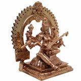 Bronze Raj Matangi Devi Idol, Panchaloha Mantrini Shyamala Statue, Uchchhishta Saraswati, Tantric Goddess Matangi Murti for Puja & Home Temple,Gold, 7 Inch, 1 Piece
