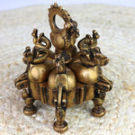 Brass Decorative Boxes, Box, Multipurpose Boxes, Sindoor Boxes, Sindhur Box, Antique, Box With Peacock Opener