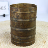 Brass Antique Vintage Measuring Bowl – Traditional Handcrafted Dokra Bastar Bowl For Home & Collectors