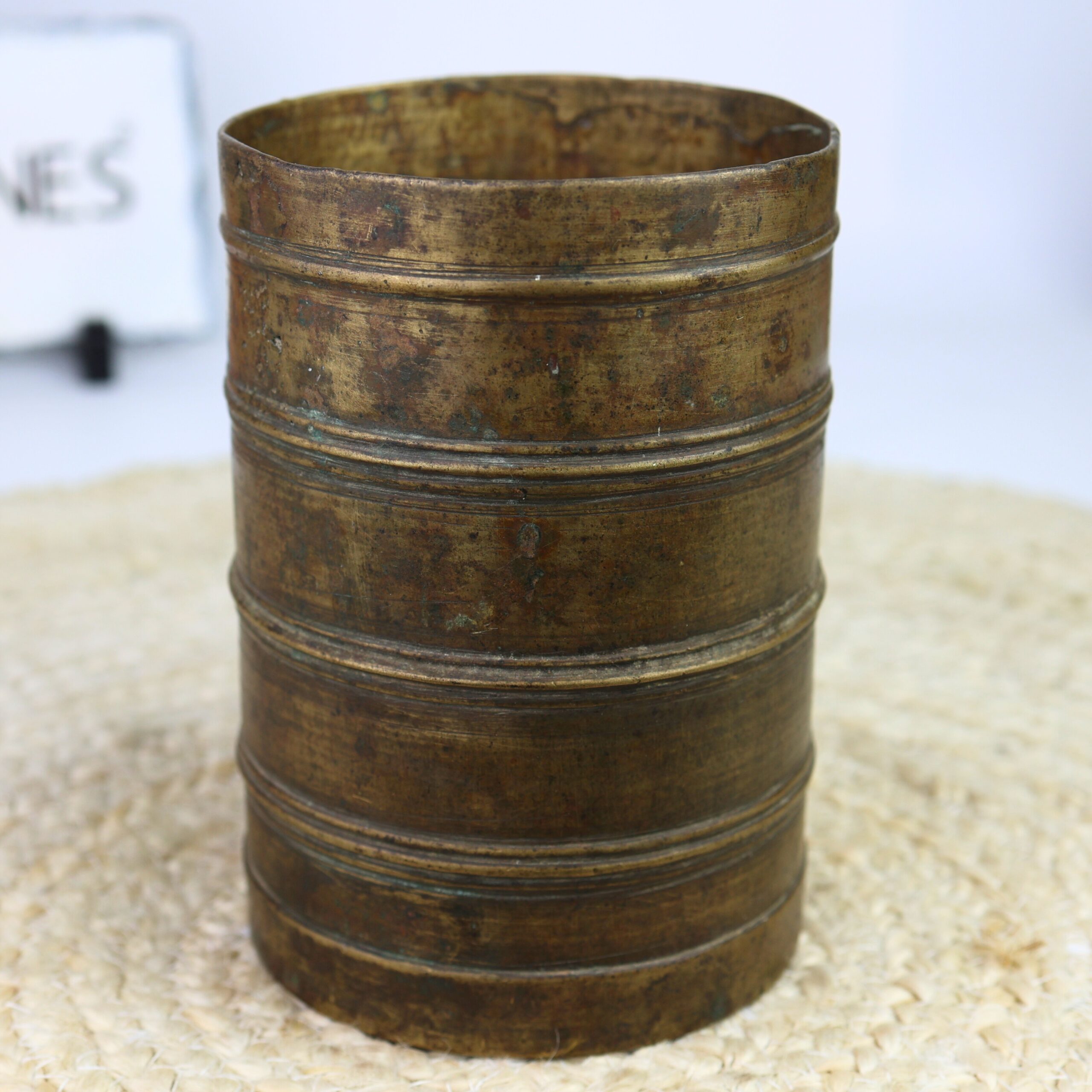Brass Antique Vintage Measuring Bowl – Traditional Handcrafted Dokra Bastar Bowl For Home & Collectors