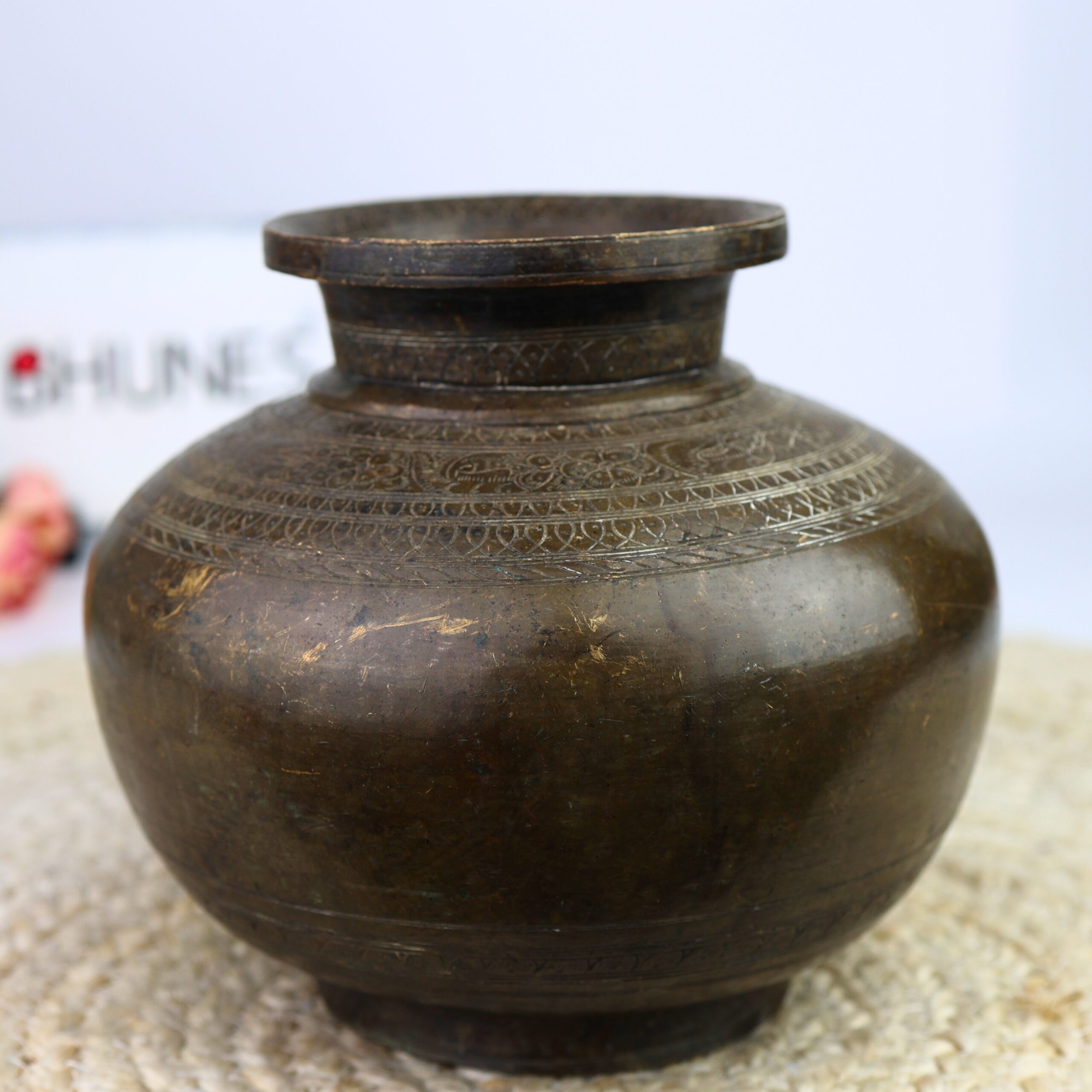 Antique Brass Loota, Lota Poja Cambu, Water Loota, Jal Lota, Poja Cambu, Lotiya, Gangajali Stoup