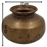 Bhunes Antique Brass Loota, Lota Poja Cambu, Water Loota, Jal Lota, Poja Cambu, Lotiya, Gangajali Stoup,Gold, 5 Inch, 1 Piece