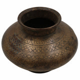 Bhunes Antique Brass Loota, Lota Poja Cambu, Water Loota, Jal Lota, Poja Cambu, Lotiya, Gangajali Stoup,Gold, 4.5 Inch, 1 Piece