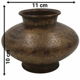 Bhunes Antique Brass Loota, Lota Poja Cambu, Water Loota, Jal Lota, Poja Cambu, Lotiya, Gangajali Stoup,Gold, 4.5 Inch, 1 Piece