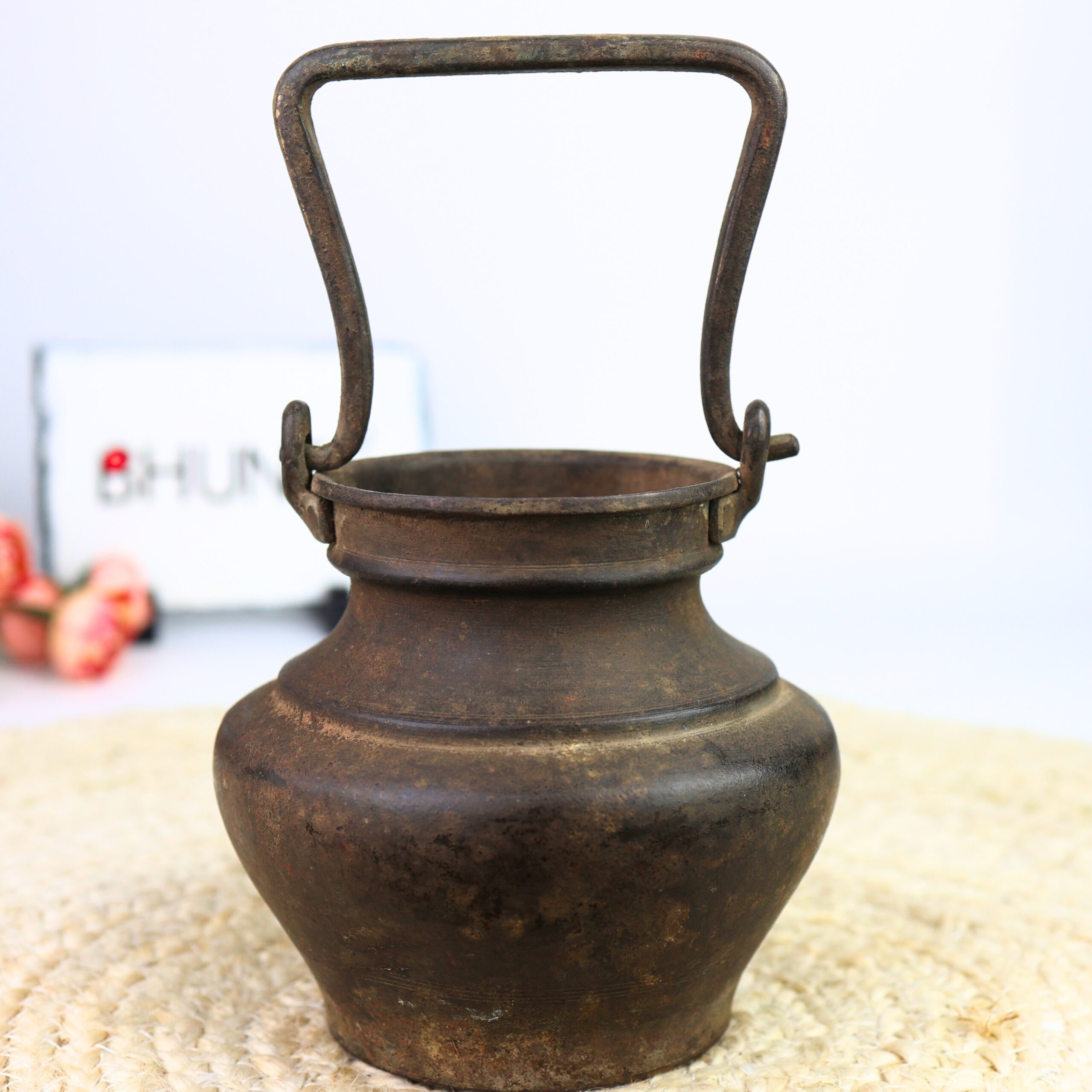 Antique Brass Loota, Lota Poja Cambu, Water Loota, Jal Lota, Poja Cambu, Lotiya, Gangajali Stoup