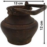 Bhunes Antique Brass Loota, Lota Poja Cambu, Water Loota, Jal Lota, Poja Cambu, Lotiya, Gangajali Stoup,Brown, 4.5 Inch, 1 Piece