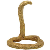 Bhunes Brass Snake Idol – Handcrafted Naga Raj Murti For Home Décor, Temple & Spiritual Protection,Gold, 7.5 Inch, 1 Piece