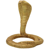 Bhunes Brass Snake Idol – Handcrafted Naga Raj Murti For Home Décor, Temple & Spiritual Protection,Gold, 7.5 Inch, 1 Piece