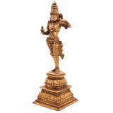 Brass Shree Ram Idol | Lord Rama Ramachandra Murti | Handcrafted Pital Ramji Statue for Home Temple Pooja Decor | Raghunandan Ayodhya Ram Vigraha,Gold, 11 Inch, 1 Piece