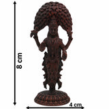 Copper Vasavi Kanyaka Parameshwari Idol | Kanyaka Parameswari Murti | Goddess Vasavi Statue for Pooja, Home Temple, Decor & Gifts | Vasavi Devi Murti, 8cm, 100g,Brown, 3 Inch, 1 Piece
