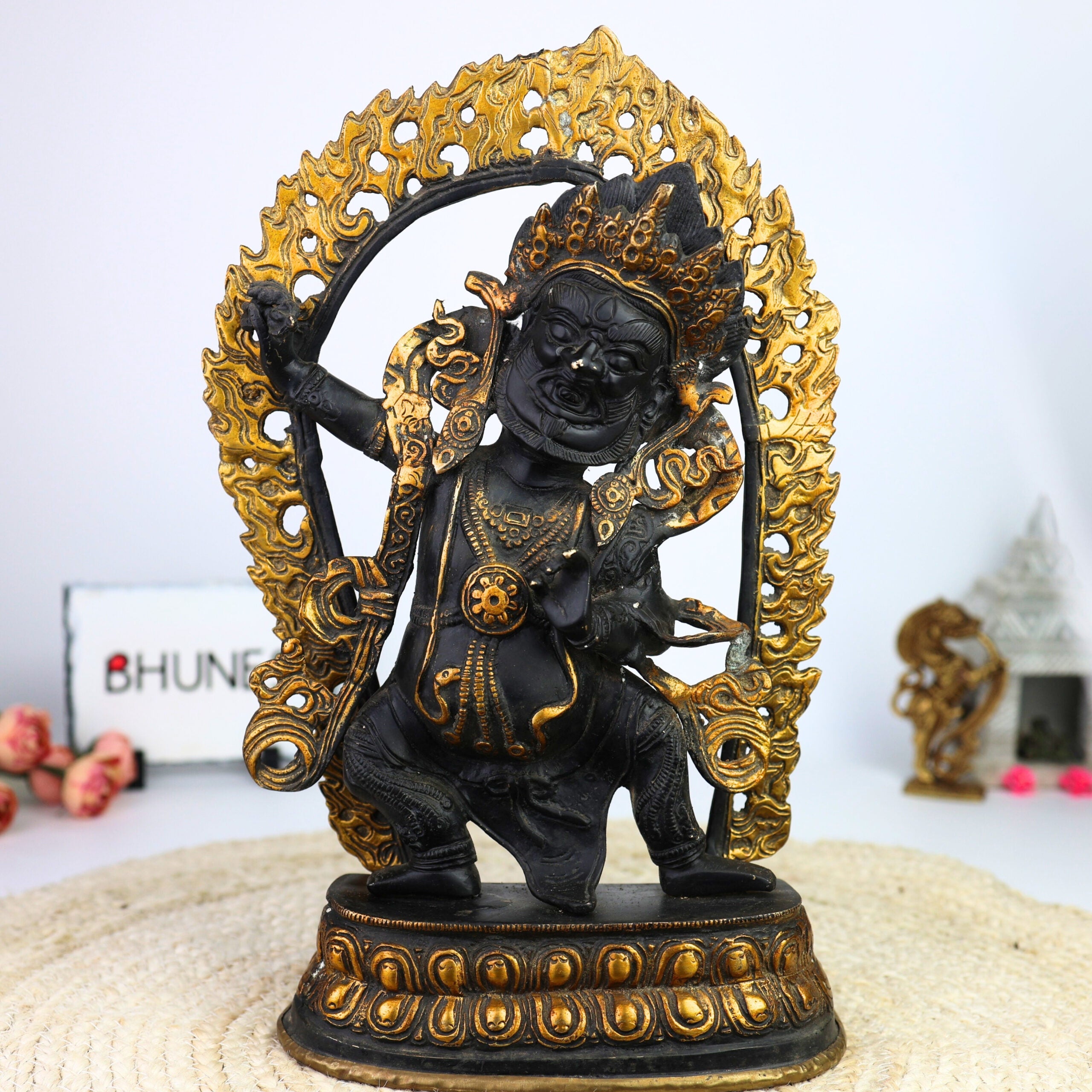 Brass Buddhist Bhairava Idol