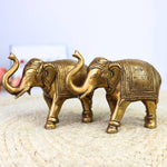 Handcrafted Brass Elephant Idol