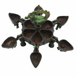 Bhunes Brass Decorative Boxes, Box, Multipurpose Boxes, Sindoor Boxes, Sindhur Box, Antique, Box,Black, 4.5 Inch, 1 Piece
