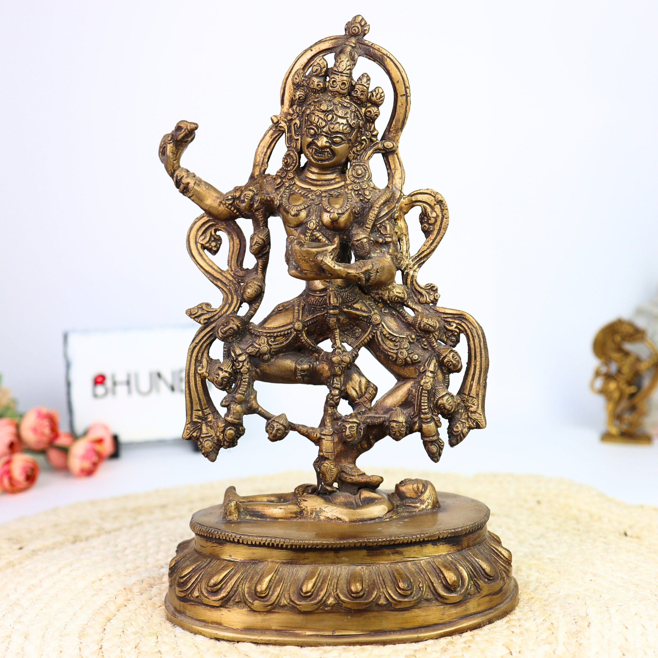 Brass Kapali Kali Idol