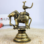 Brass Elephant Style Inkpot Idol